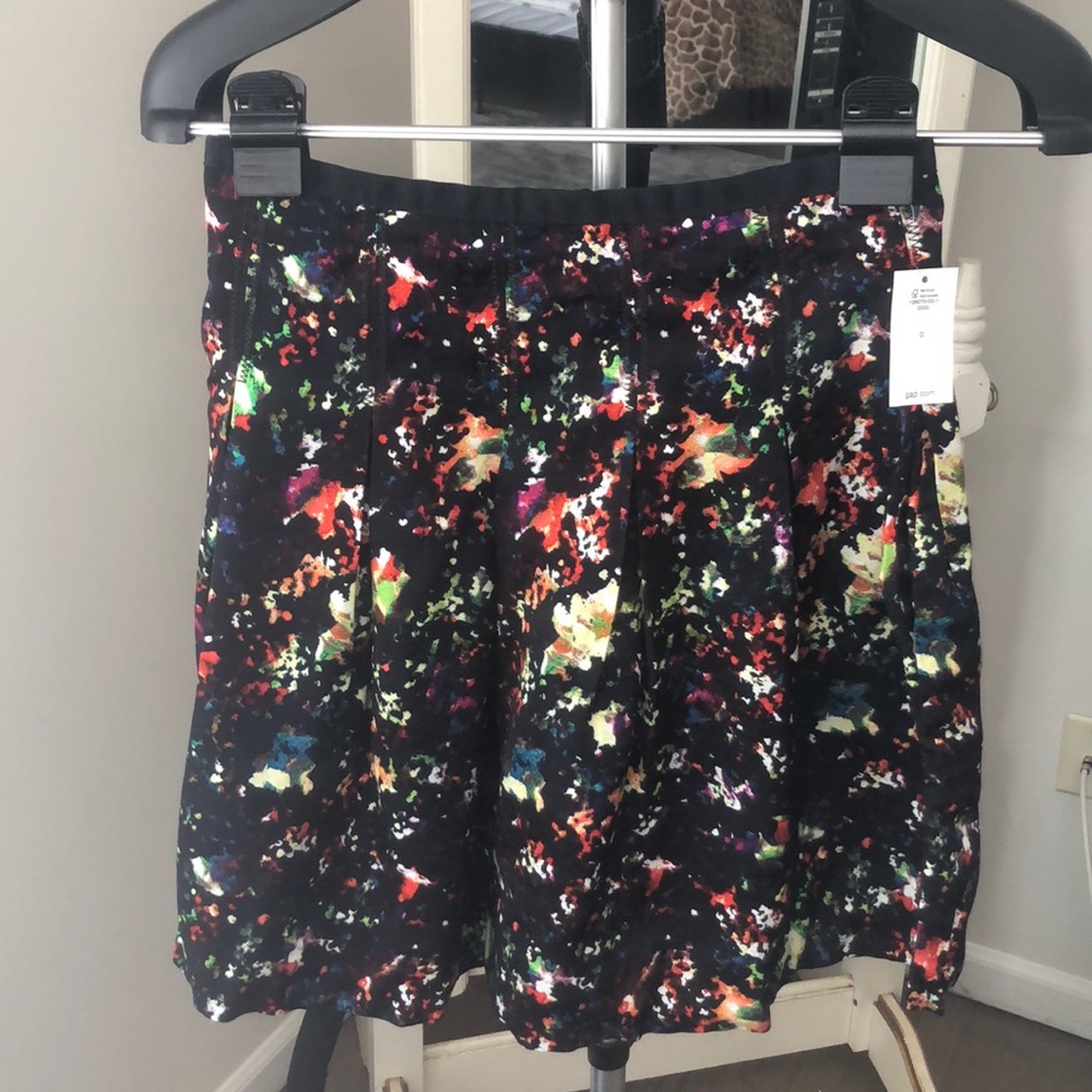 Colorful Pleated Gap Skirt